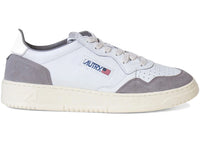 Autry Medalist Leather Low White Cement