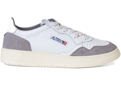 Autry Medalist Leather Low White Cement - authentic Autry sneakers