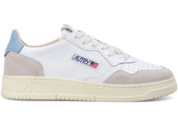 Autry Medalist Leather Low White Forget Me Not