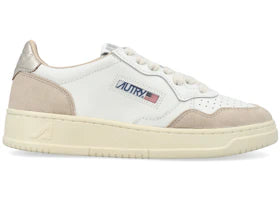 Autry Medalist Leather Low White Gold Beige (Women's) - vue 360