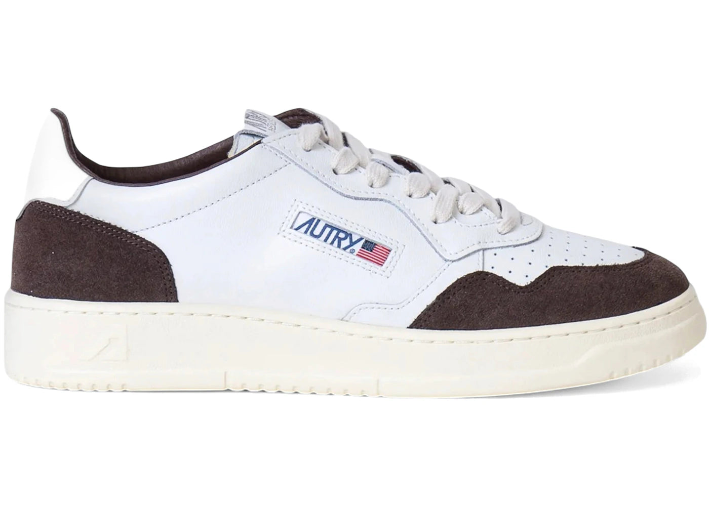 Autry Medalist Leather Low White Mahogany - vue 360