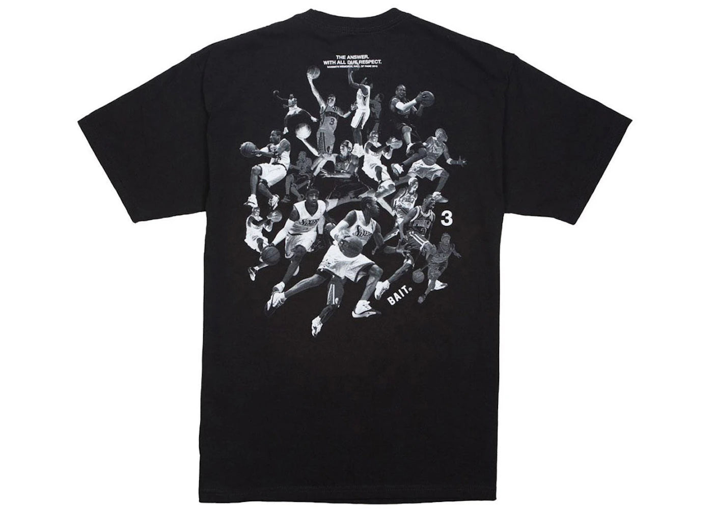 BAIT x Allen Iverson Hall Of Fame Tee Black
