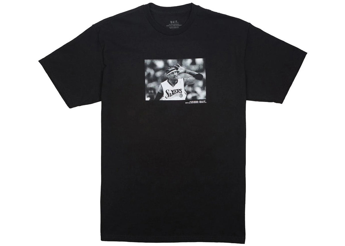 BAIT x Allen Iverson Hall Of Fame Tee Black - vue 360