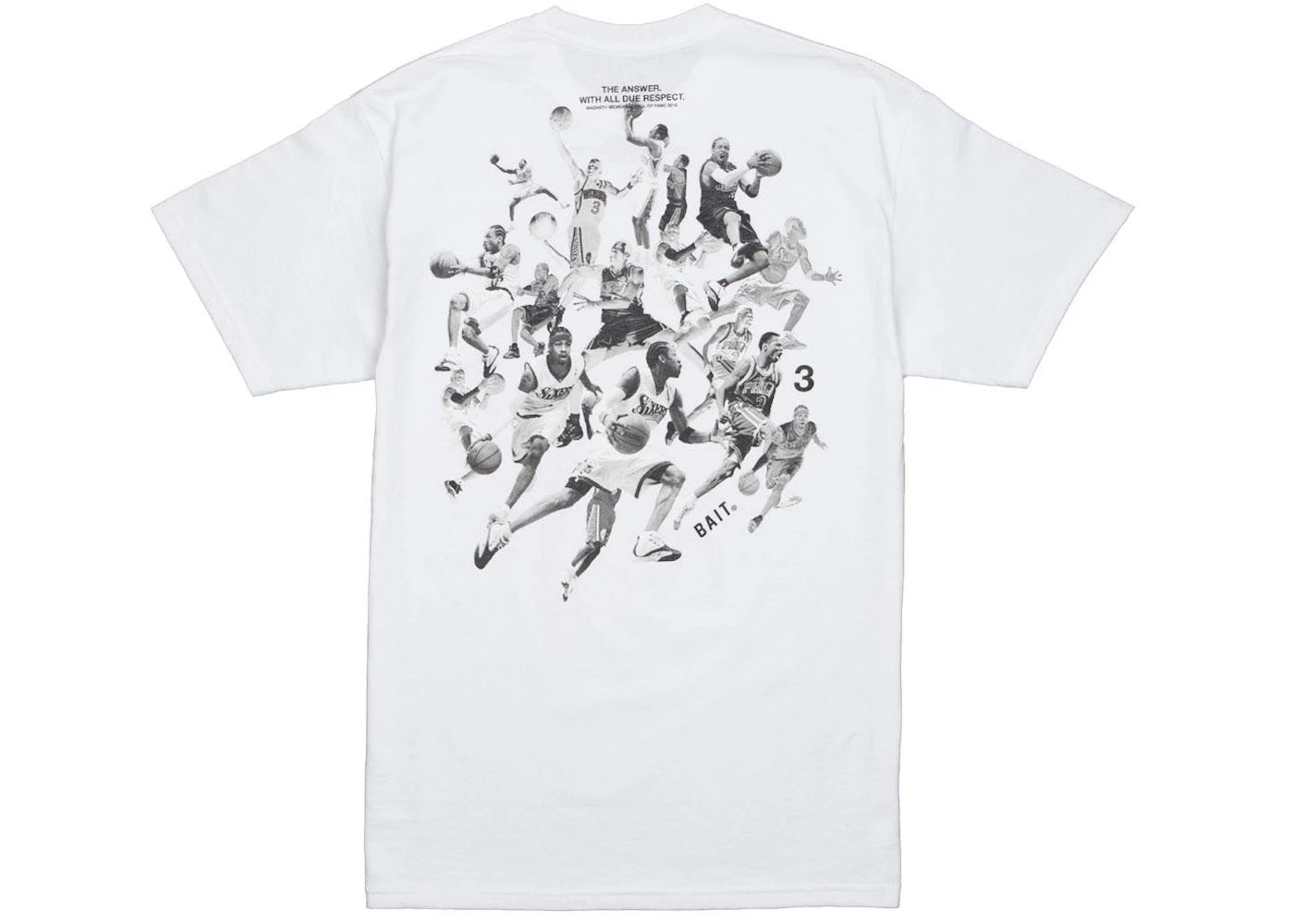 BAIT x Allen Iverson Hall of Fame Tee White - vue 360