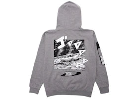 BAIT x Initial D Drift Design Hoodie Gray - vue 360