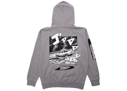 BAIT x Initial D Drift Design Hoodie Gray - apparel view 2