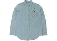 BAIT x Looney Tunes Denim Embroidery Shirt Blue