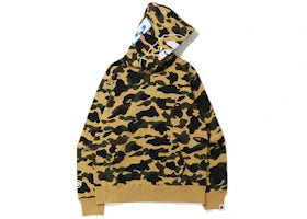 BAPE 1St Camo 2Nd Ape Pullover Hoodie Yellow - vue 360