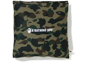 BAPE 1st Camo A Bathing Ape Square Fluffy Beads Cushion Green