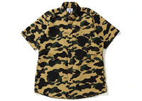 BAPE 1st Camo BD S/S Shirt Yellow
