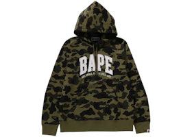 BAPE 1st Camo Bape Pullover Hoodie Green - vue 360