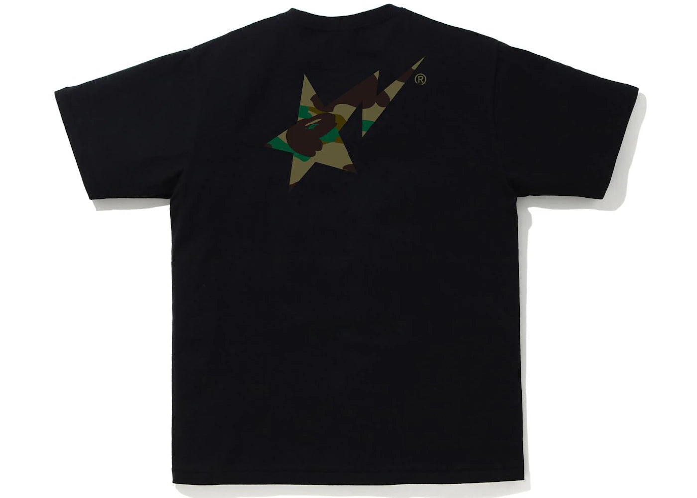 BAPE 1st Camo Bapesta Logo Tee Black/Green - vue secondaire B