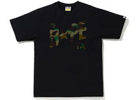BAPE 1st Camo Bapesta Logo Tee Black/Green