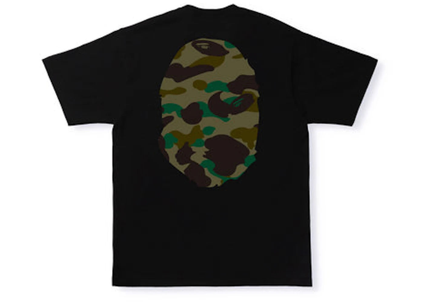 BAPE 1st Camo Big Ape Head Tee Black/Green - vue secondaire A