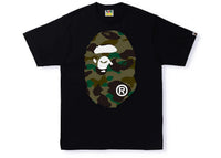 BAPE 1st Camo Big Ape Head Tee Black/Green
