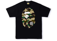 BAPE 1st Camo Big Ape Head Tee Black/Yellow