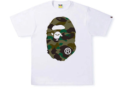 BAPE 1st Camo Big Ape Head Tee White/Green - product view 2