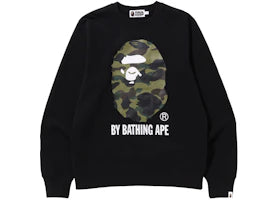 BAPE 1st Camo By Bathing Ape Crewneck Black - vue 360