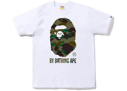 BAPE 1st Camo By Bathing Ape Tee (FW22) White Green - authentic BAPE product
