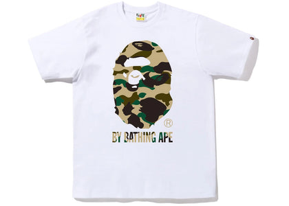 BAPE 1st Camo By Bathing Ape Tee (FW22) White Yellow - authentic BAPE product
