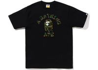 BAPE 1st Camo College Tee (FW22) Black Green