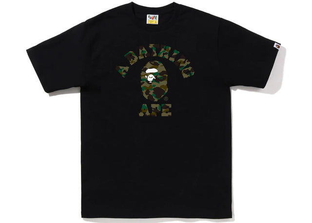 BAPE 1st Camo College Tee (FW22) Black Green