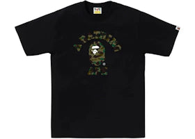 BAPE 1st Camo College Tee Tee Black/Green