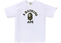 BAPE 1st Camo College Tee Tee White/Green
