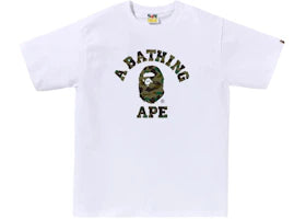 BAPE 1st Camo College Tee Tee White/Green