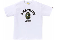 BAPE 1st Camo College Tee White/Green