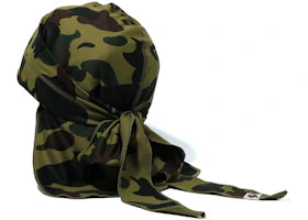 BAPE 1st Camo Du-rag Green - vue 360