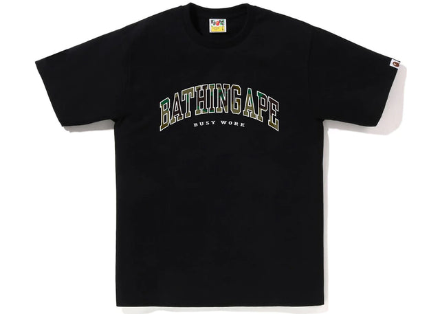 BAPE 1st Camo Logo Tee Black Green