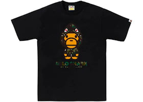 BAPE 1st Camo Milo Shark FZH Tee Black/Green