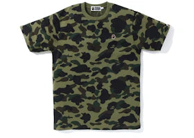 BAPE 1st Camo One Point Tee Green - vue 360
