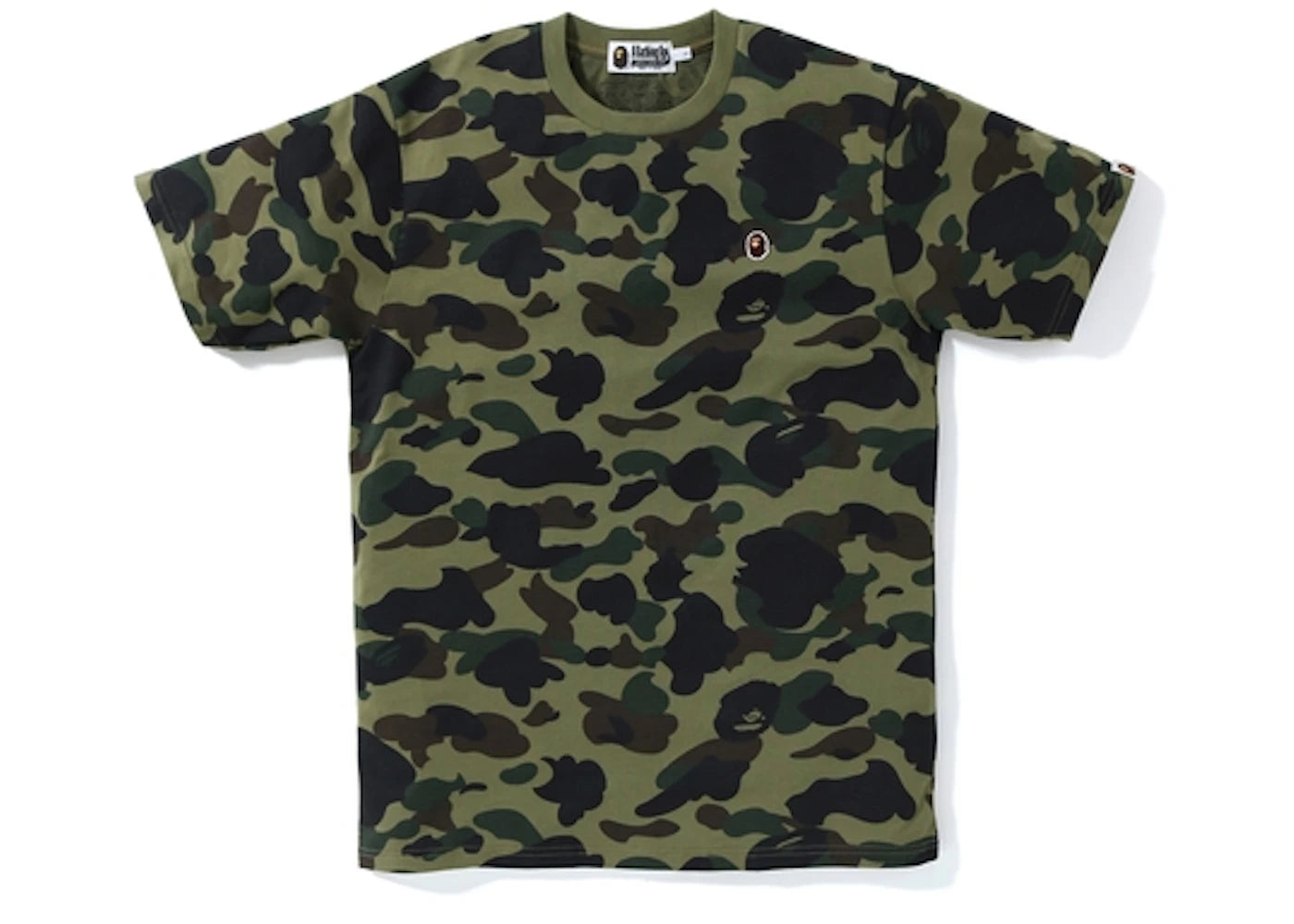 BAPE 1st Camo One Point Tee Green - vue secondaire A