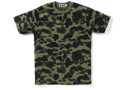 BAPE 1st Camo One Point Tee Green - product view 2