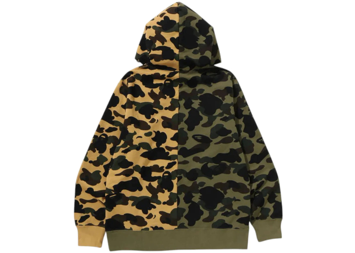 BAPE 1st Camo Separate Pullover Hoodie Green - vue secondaire B