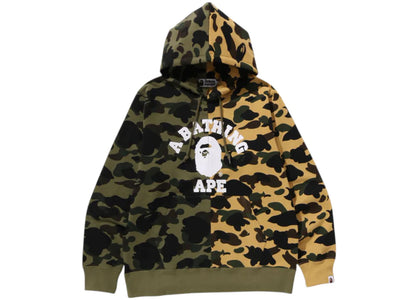 BAPE 1st Camo Separate Pullover Hoodie Green - apparel view 2