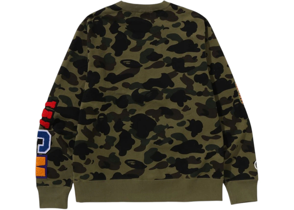 BAPE 1st Camo Shark Crewneck (SS25) Green - vue secondaire B