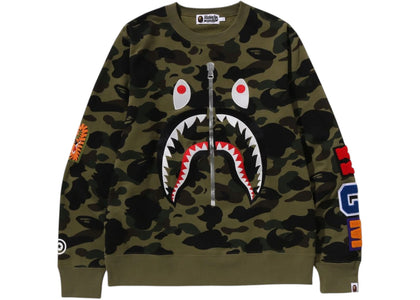 BAPE 1st Camo Shark Crewneck (SS25) Green - product view 2