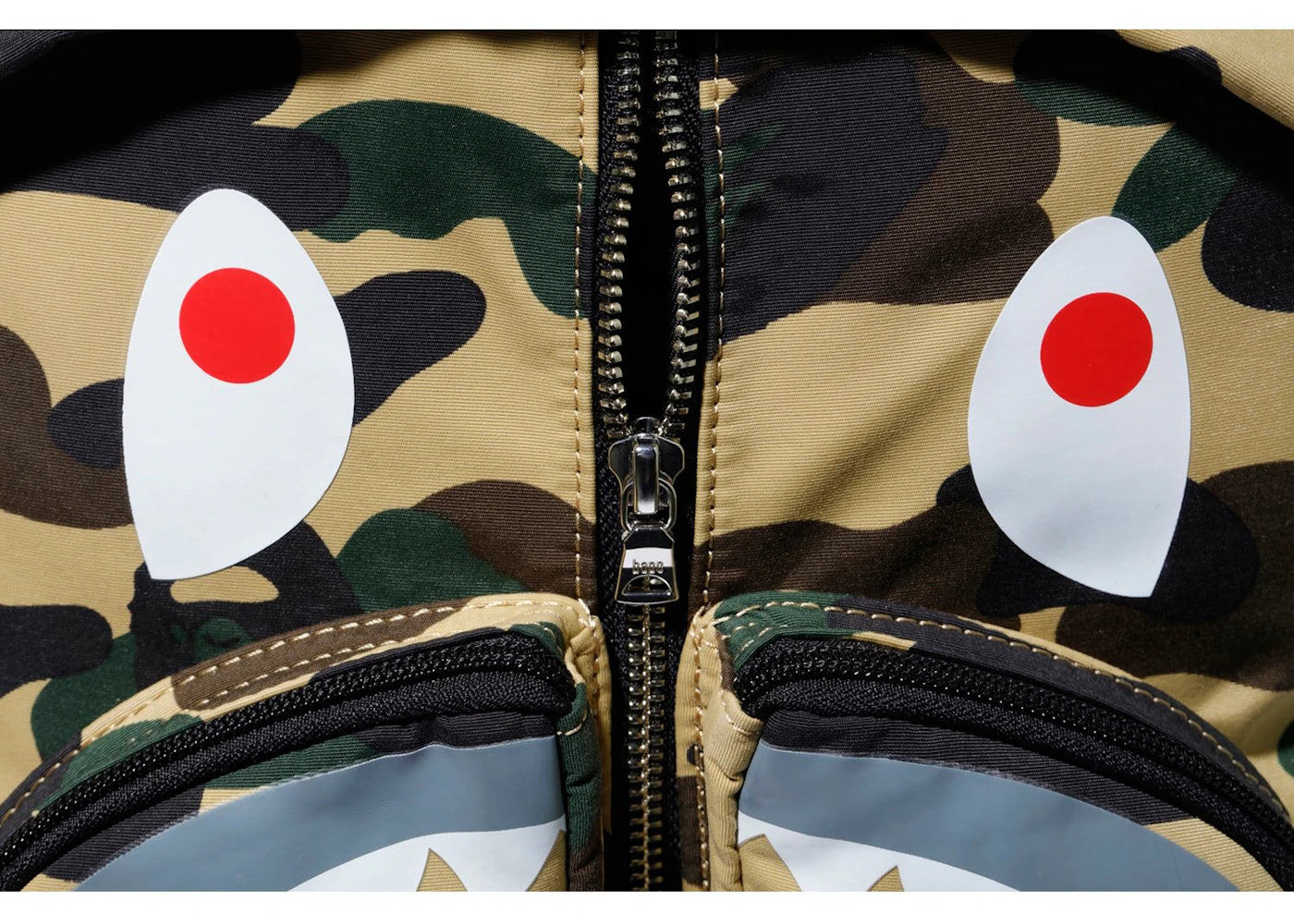 BAPE 1st Camo Shark Day Pack (FW19) Yellow - vue secondaire B