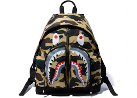 BAPE 1st Camo Shark Day Pack (FW19) Yellow - vue 360