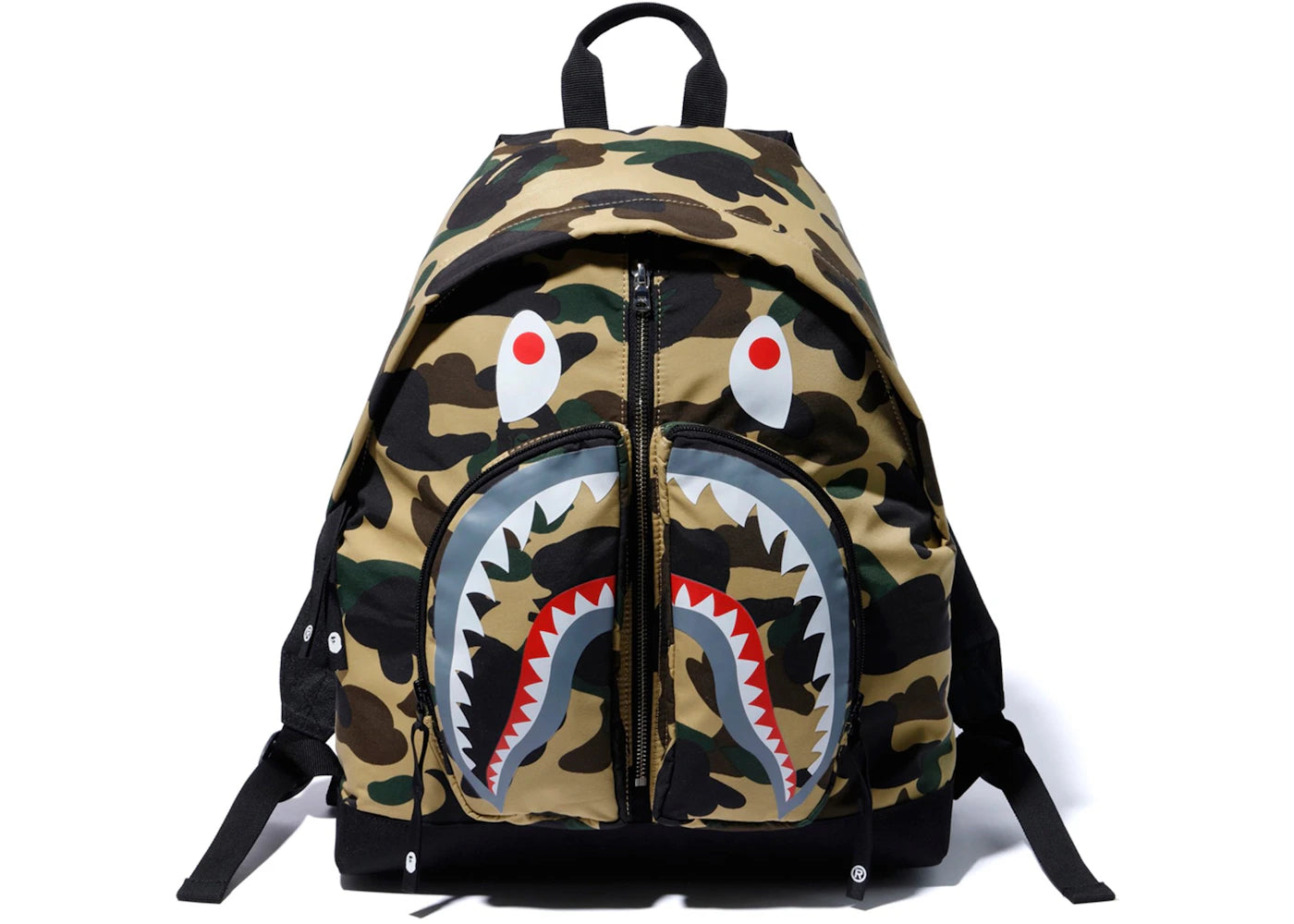 BAPE 1st Camo Shark Day Pack (FW19) Yellow - vue secondaire A