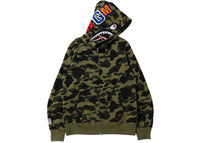 BAPE 1st Camo Shark Full Zip Hoodie (FW21) Green