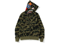 BAPE 1st Camo Shark Full Zip Hoodie Hoodie (FW22) Green