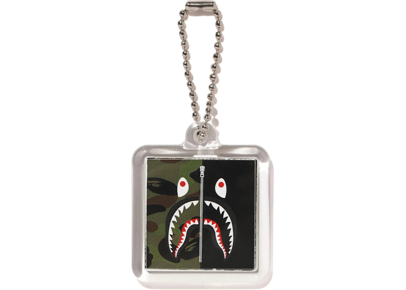 BAPE 1st Camo Shark Keychain Green - vue secondaire A