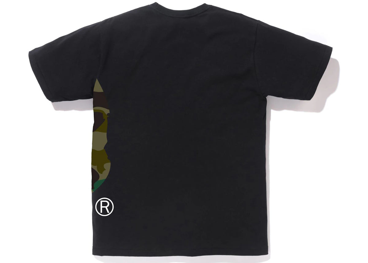 BAPE 1st Camo Side Big Ape Head Tee Black/Green - vue secondaire B