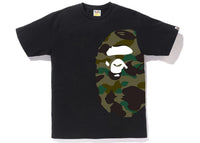 BAPE 1st Camo Side Big Ape Head Tee Black/Green