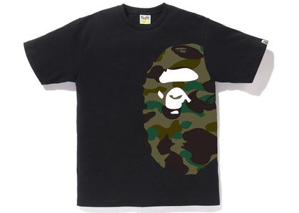 BAPE 1st Camo Side Big Ape Head Tee Black/Green - product view 2