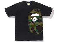 BAPE 1st Camo Side Big Ape Head Tee Black/Green